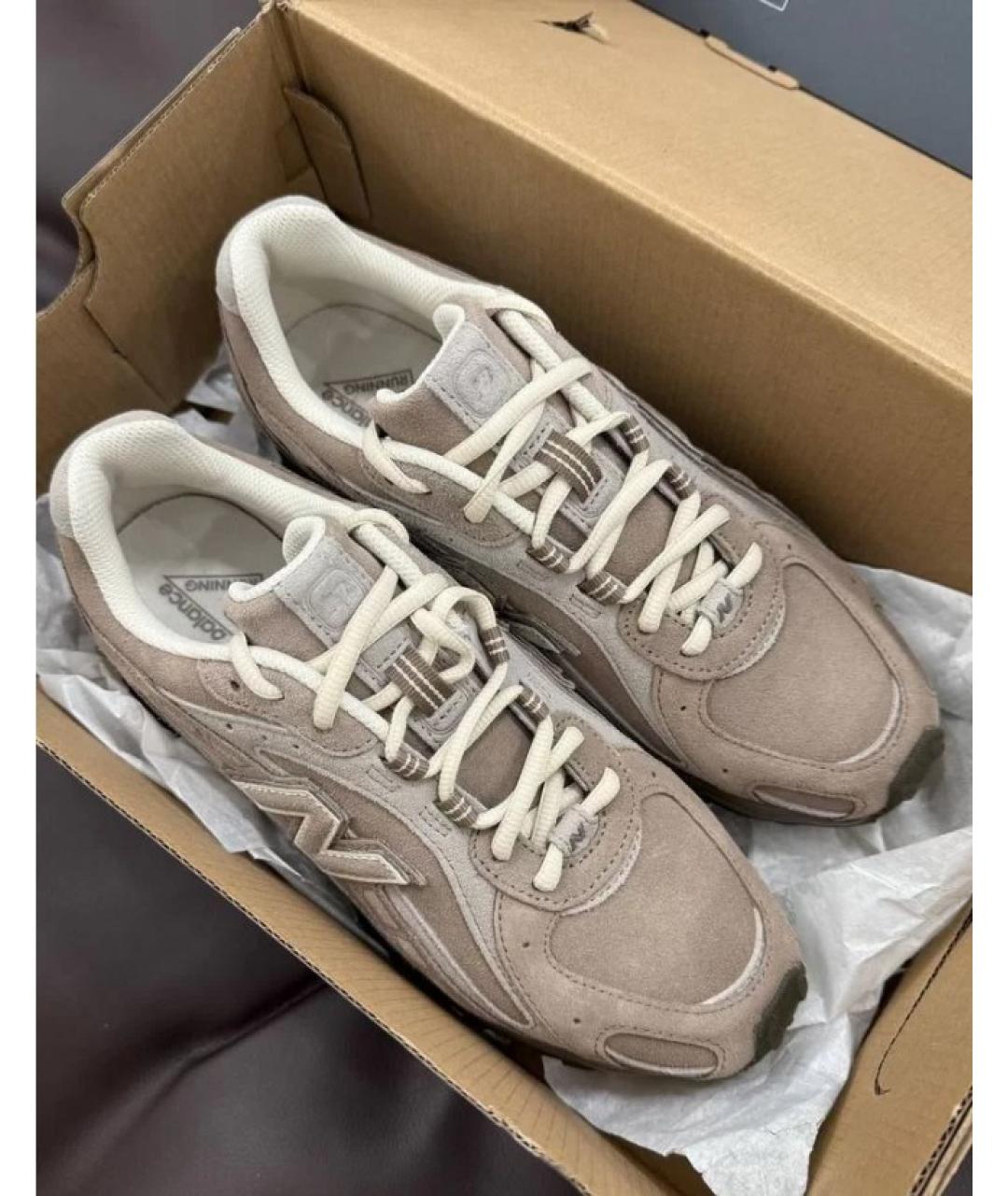 NEW BALANCE Бежевые замшевые кроссовки, фото 7