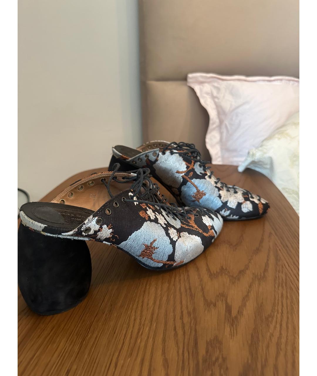 DRIES VAN NOTEN Мульти текстильные сабо, фото 2