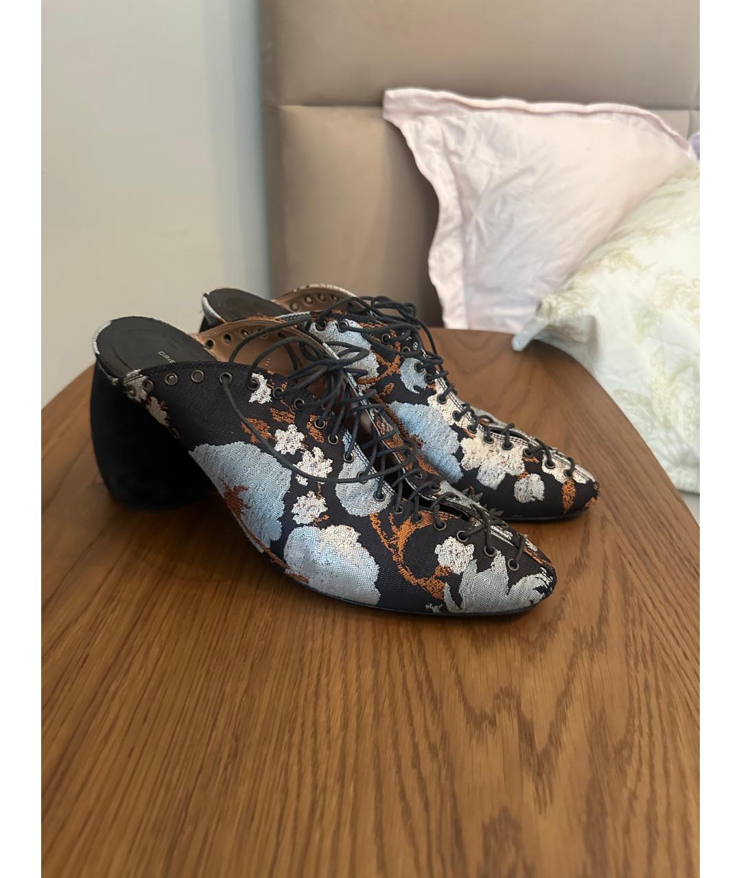 DRIES VAN NOTEN Мульти текстильные сабо, фото 4