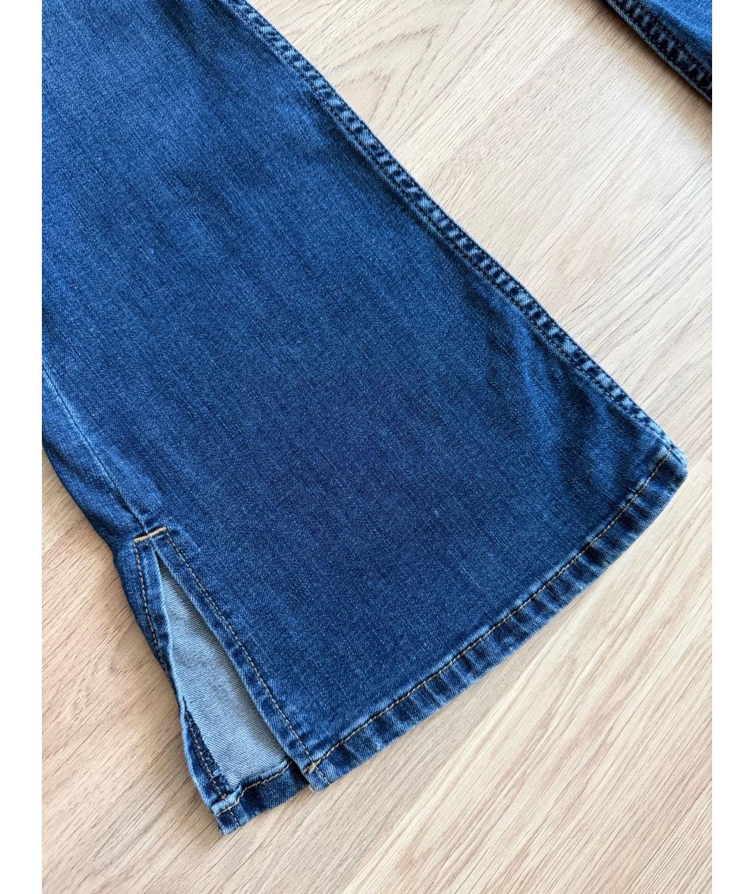 CALVIN KLEIN Синие хлопковые джинсы клеш, фото 6