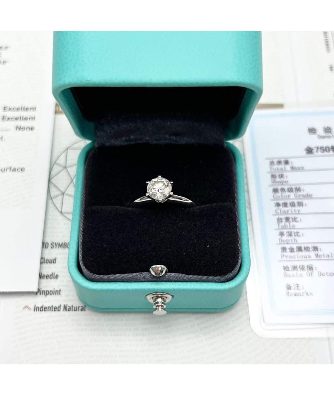 TIFFANY&CO Серебряное платиновое кольцо, фото 5