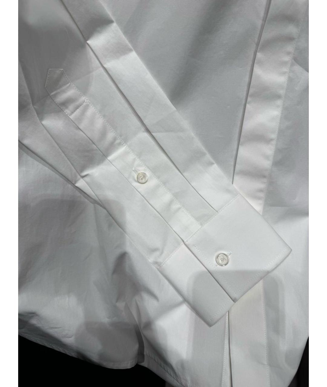 VALENTINO Белая хлопковая классическая рубашка, фото 4