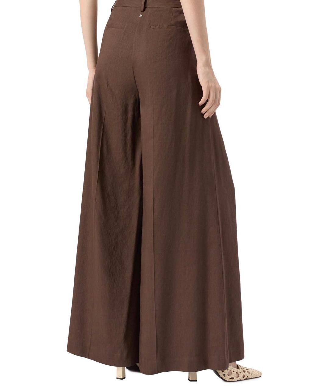 LORENA ANTONIAZZI Коричневый льняной костюм с брюками, фото 7