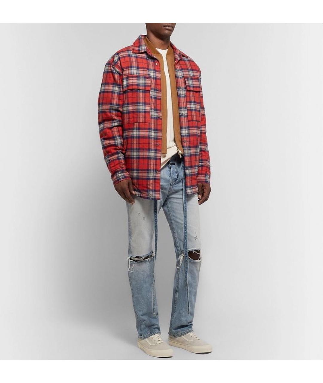 FEAR OF GOD Бордовая хлопковая куртка, фото 8