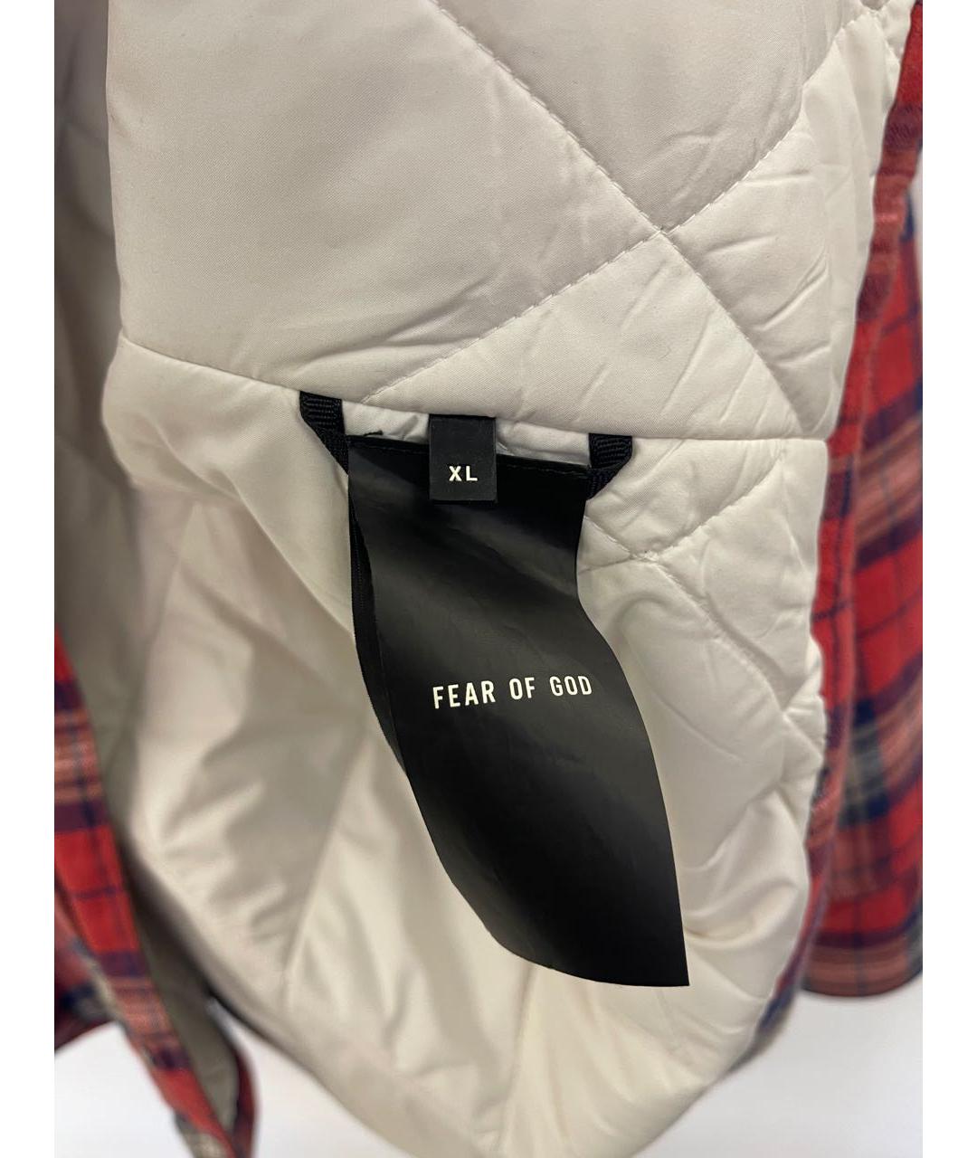 FEAR OF GOD Бордовая хлопковая куртка, фото 7