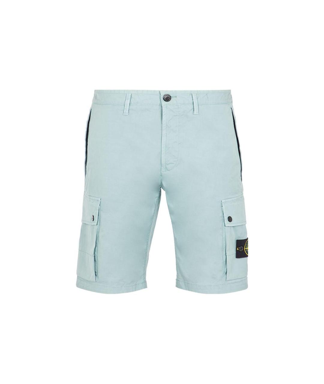 STONE ISLAND Синие шорты, фото 3