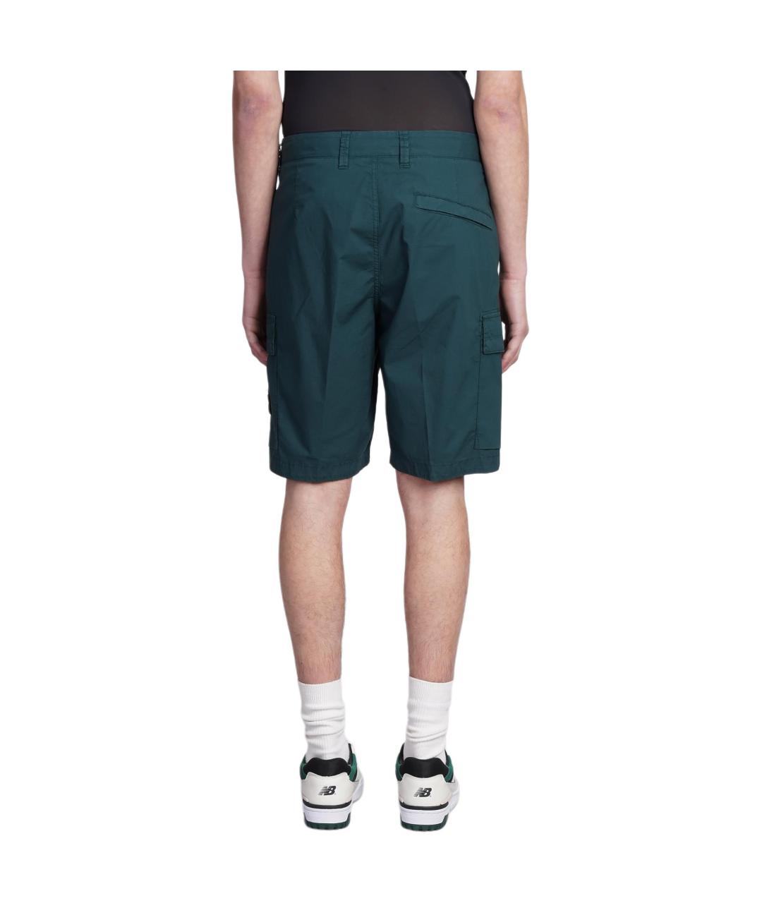 STONE ISLAND Зеленые шорты, фото 5