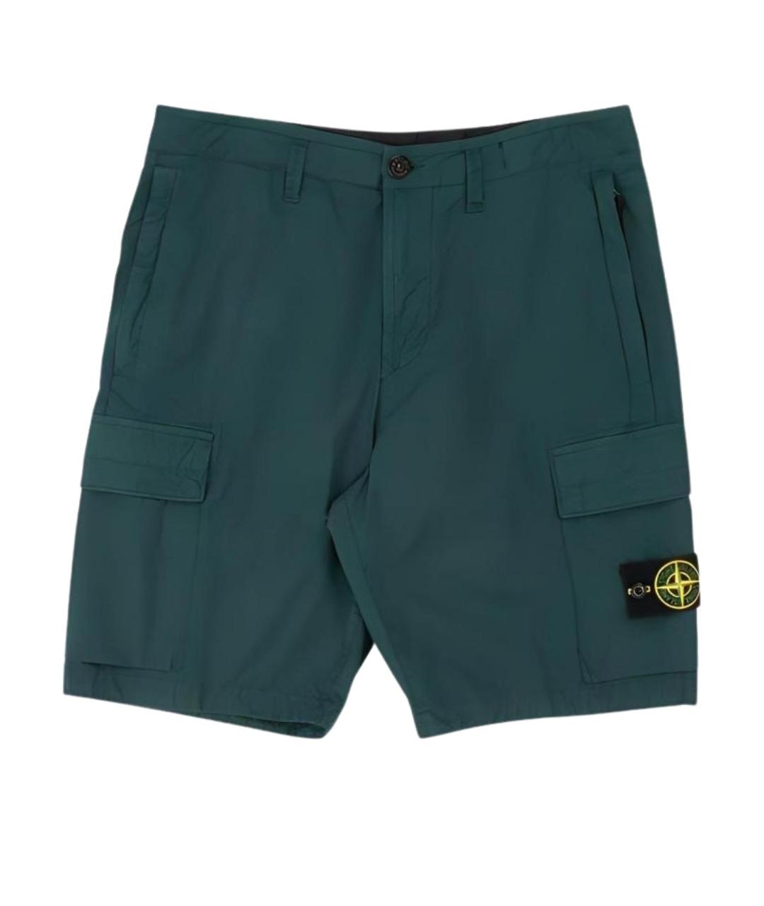 STONE ISLAND Зеленые шорты, фото 1