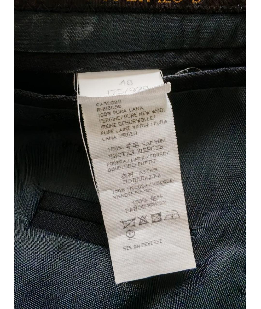 LORO PIANA Черный шерстяной пиджак, фото 6