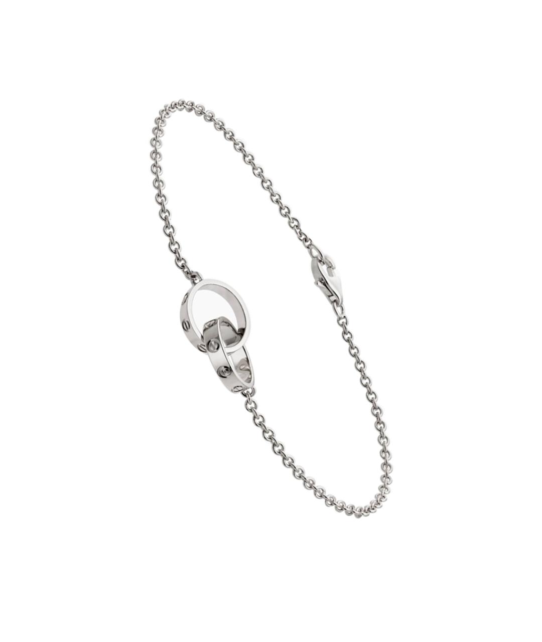 CARTIER Серебрянный браслет из белого золота, фото 1