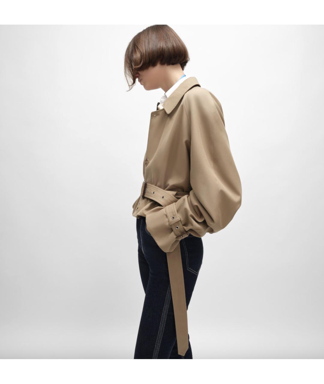 CELINE Бежевая шерстяная куртка, фото 4