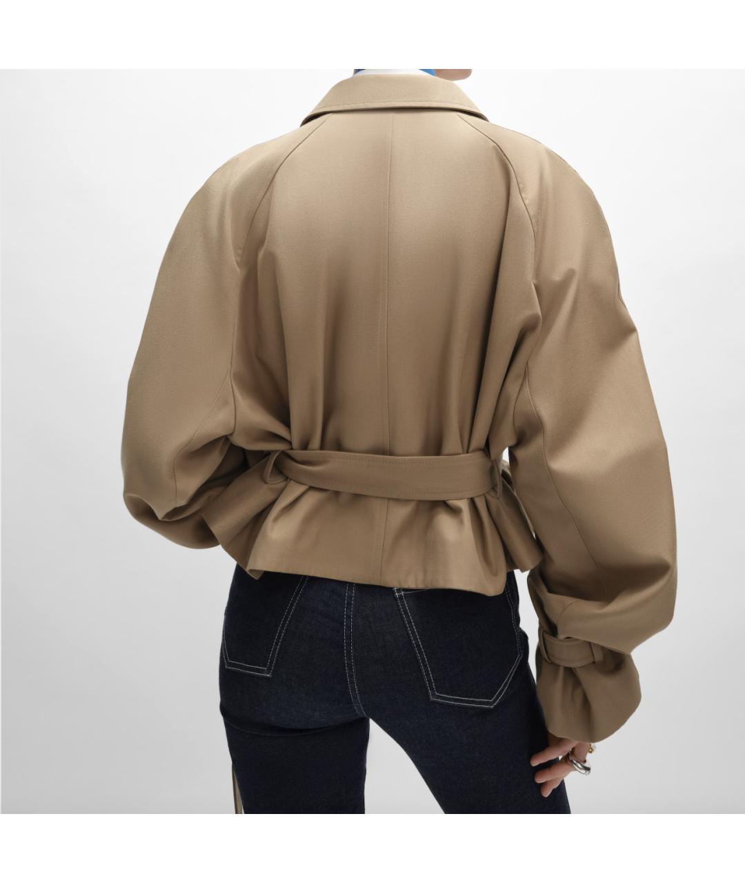 CELINE Бежевая шерстяная куртка, фото 5