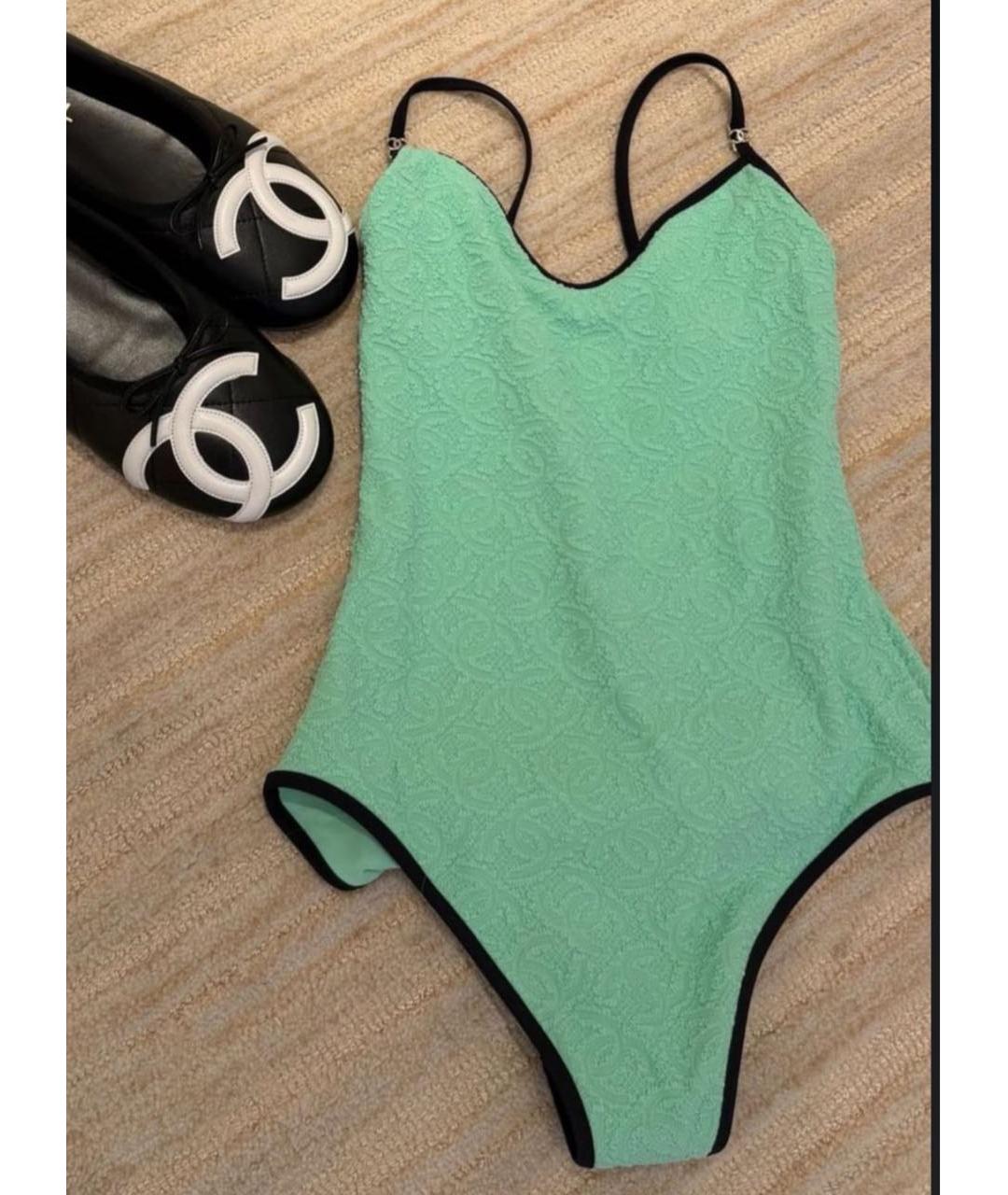 CHANEL Зеленый купальник, фото 5