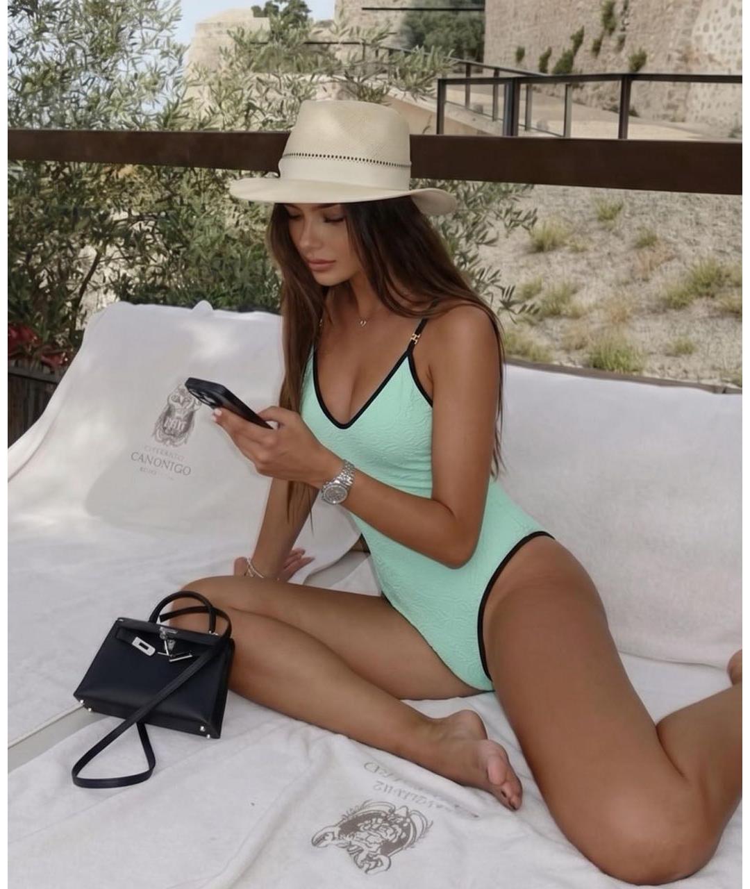 CHANEL Зеленый купальник, фото 2