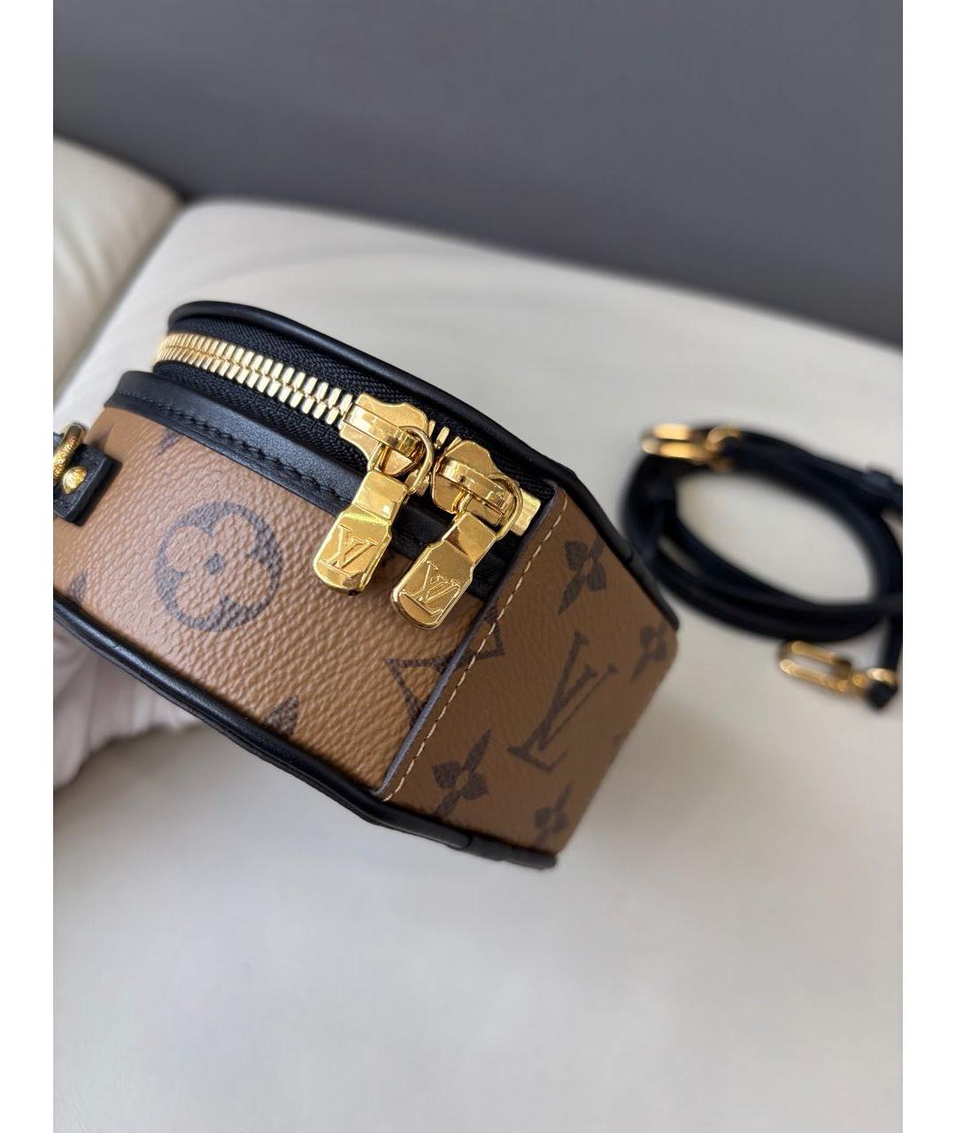 LOUIS VUITTON Коричневая сумка с короткими ручками, фото 5