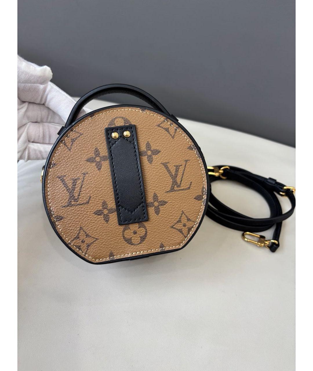 LOUIS VUITTON Коричневая сумка с короткими ручками, фото 4