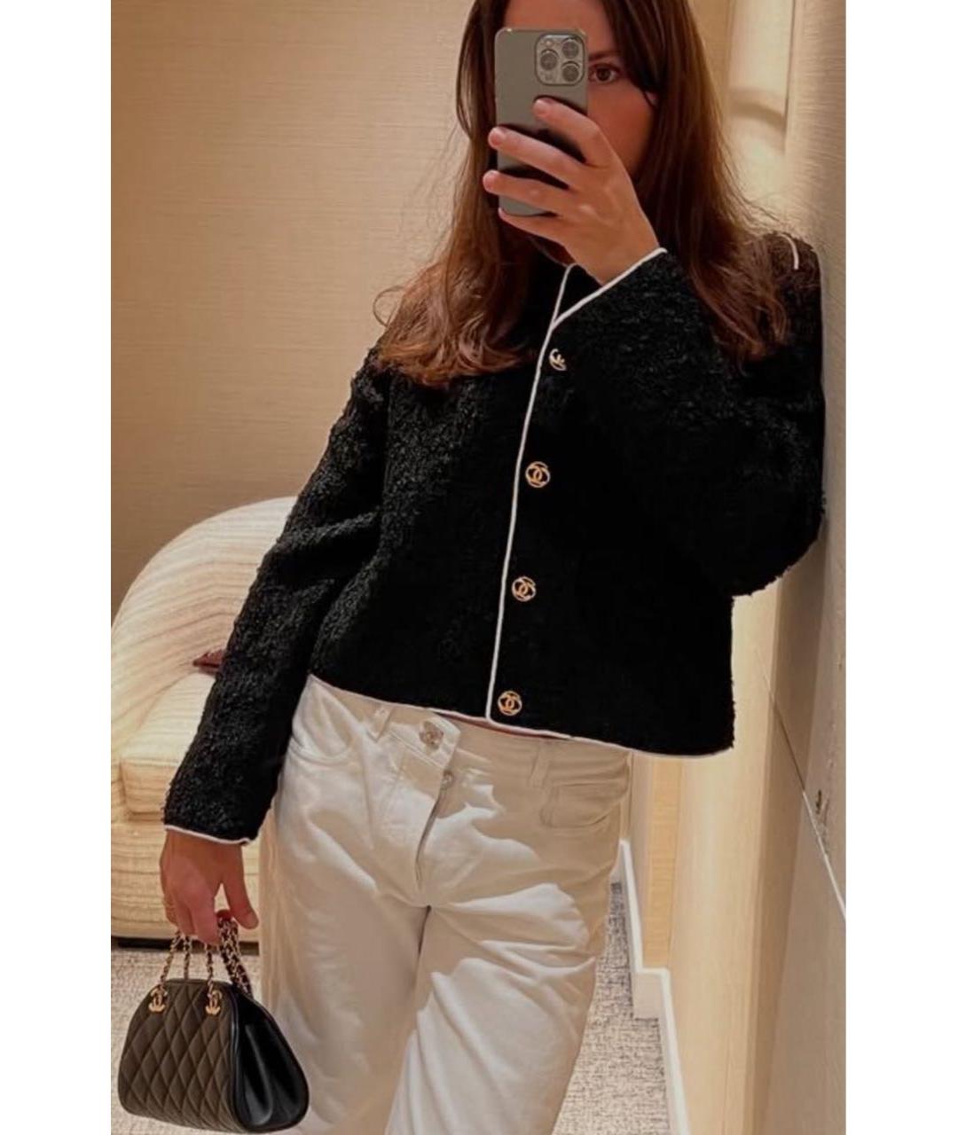 CHANEL Черный жакет/пиджак, фото 3