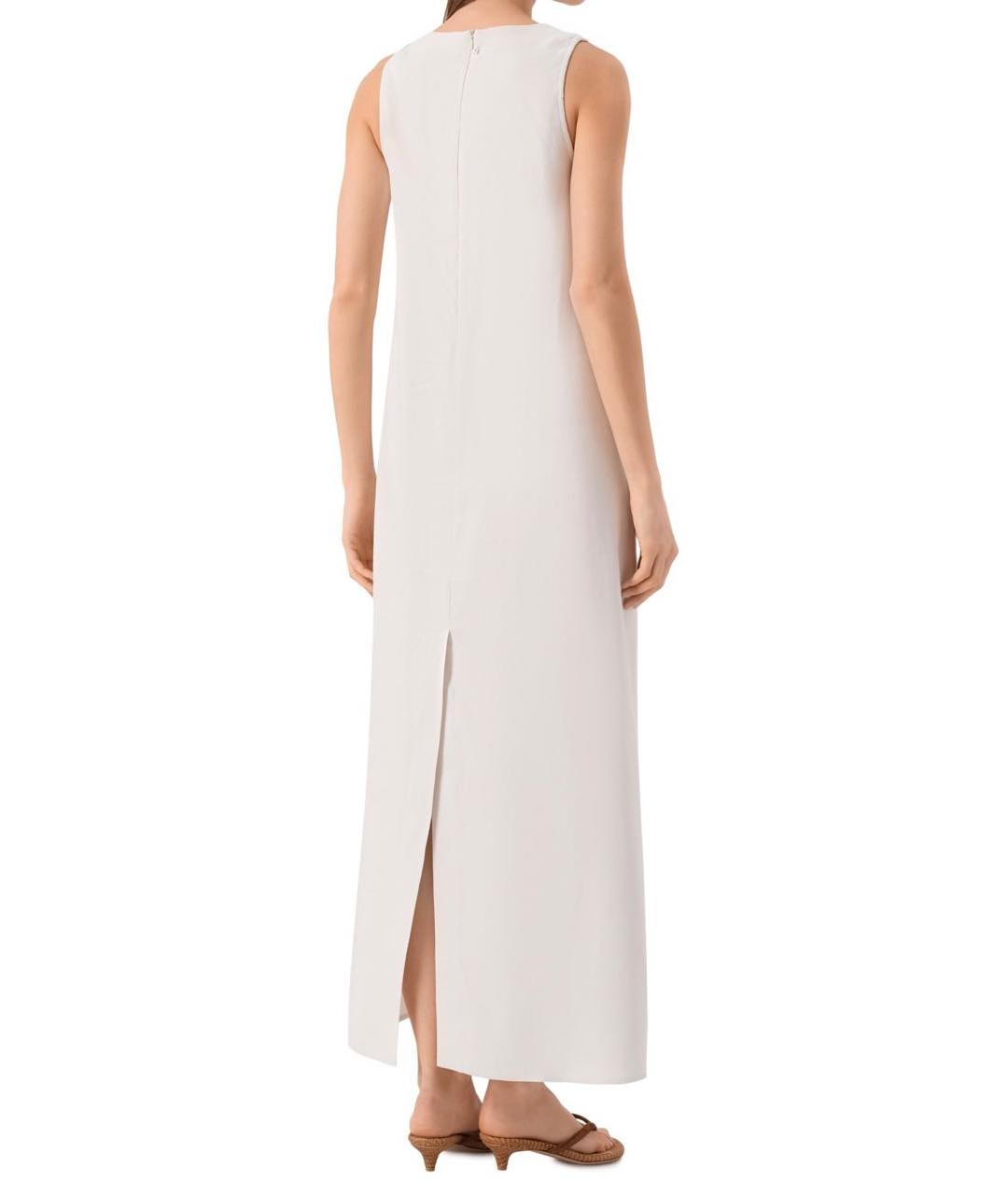 LORENA ANTONIAZZI Бежевое льняное повседневное платье, фото 3