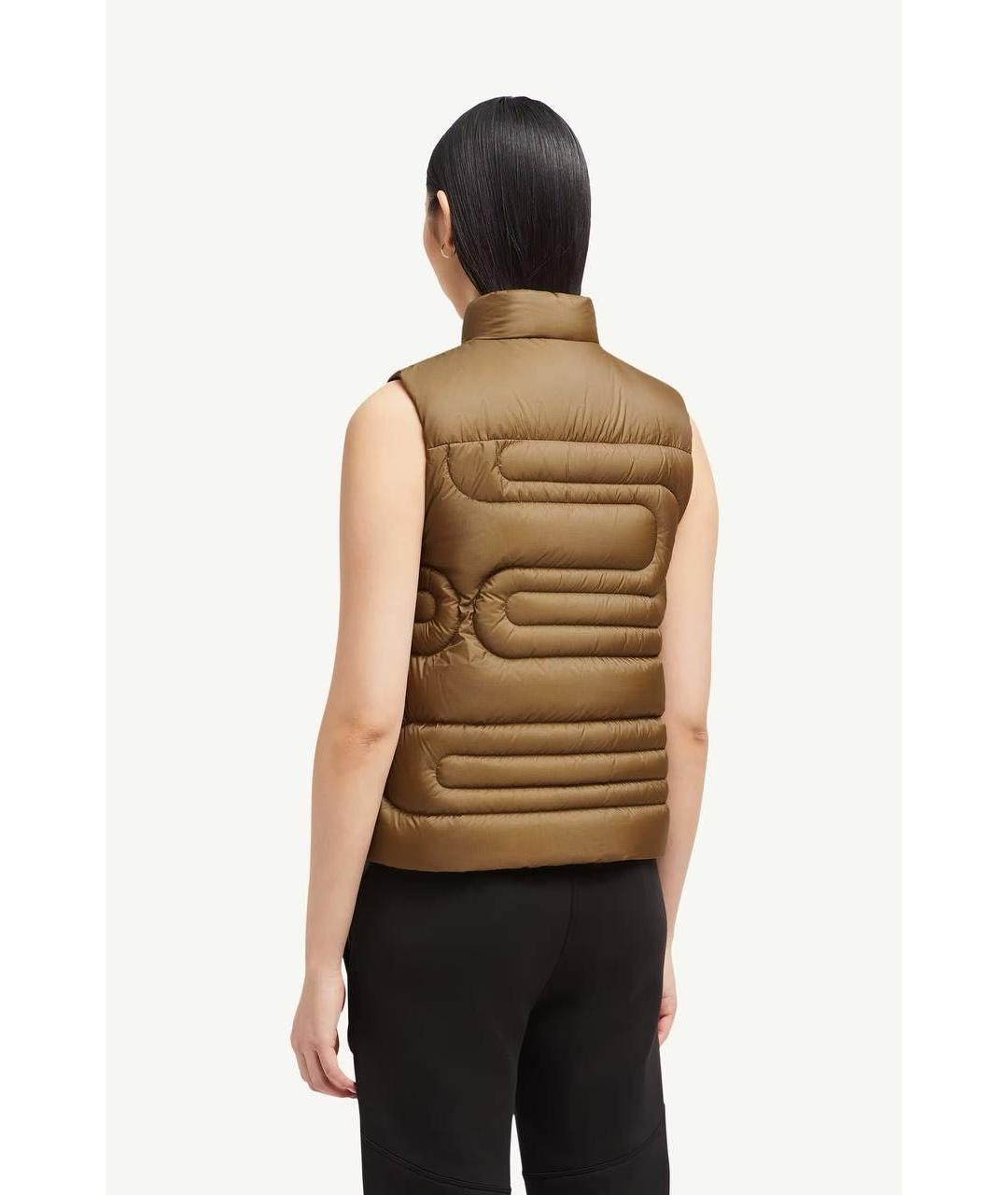 MONCLER Коричневый жилет, фото 4