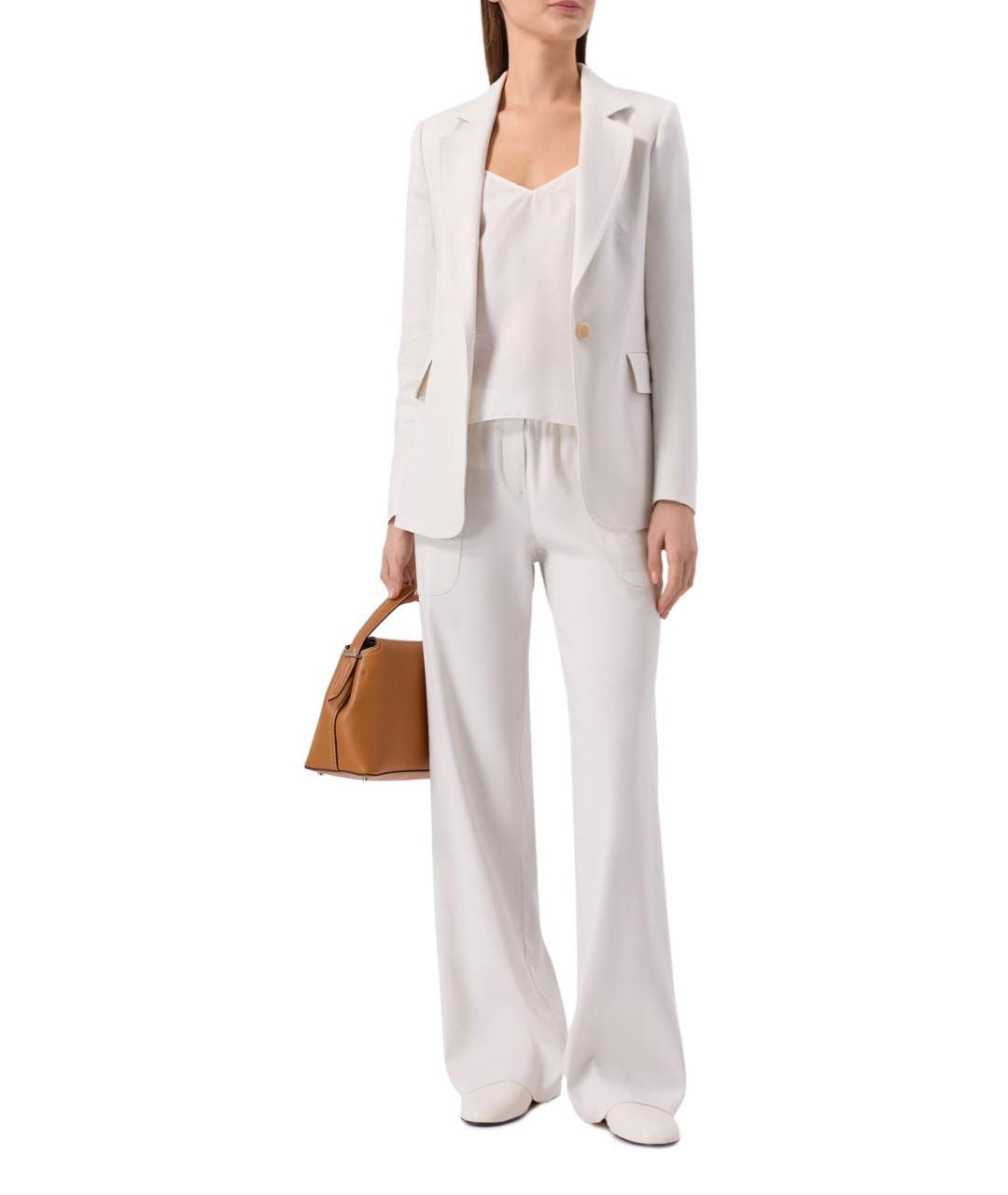 LORENA ANTONIAZZI Бежевый льняной жакет/пиджак, фото 5