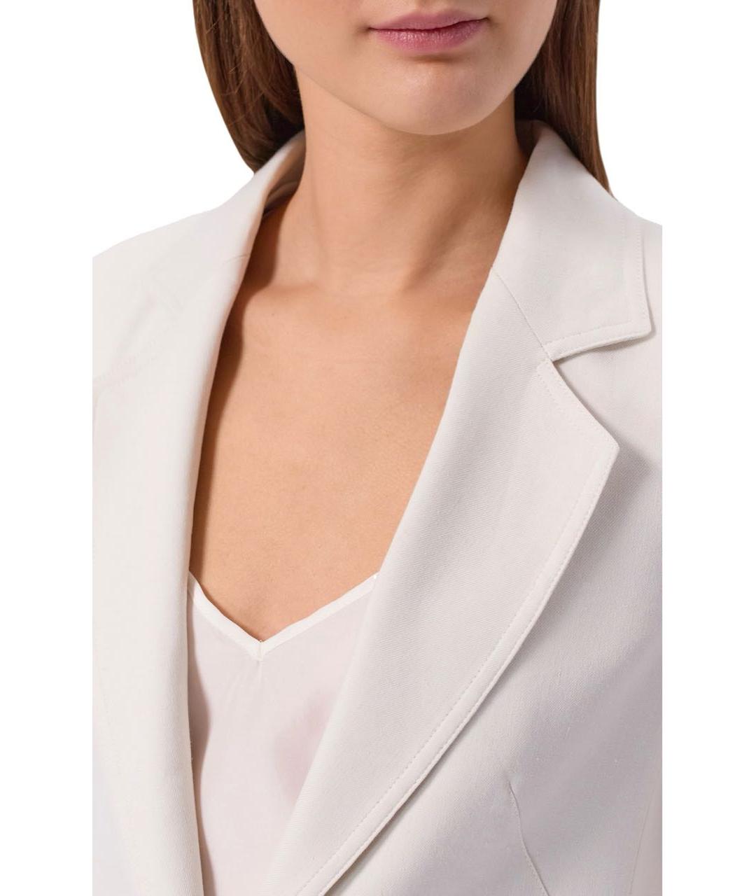 LORENA ANTONIAZZI Бежевый льняной жакет/пиджак, фото 4