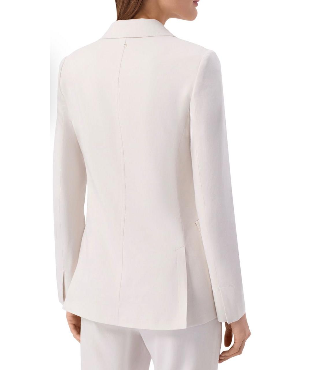 LORENA ANTONIAZZI Бежевый льняной жакет/пиджак, фото 3