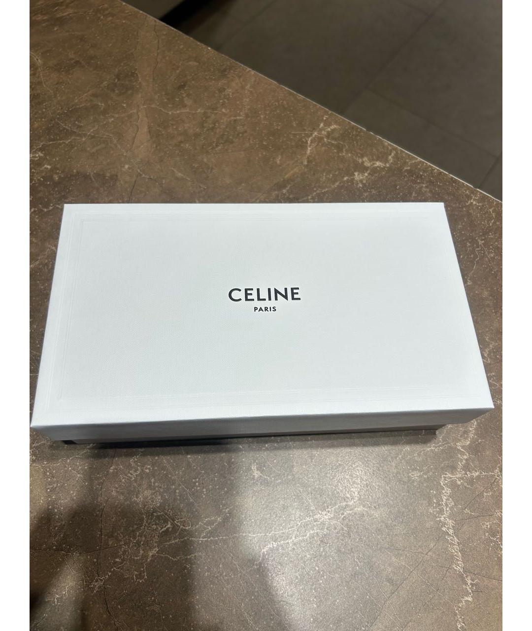CELINE Черные металлические солнцезащитные очки, фото 5