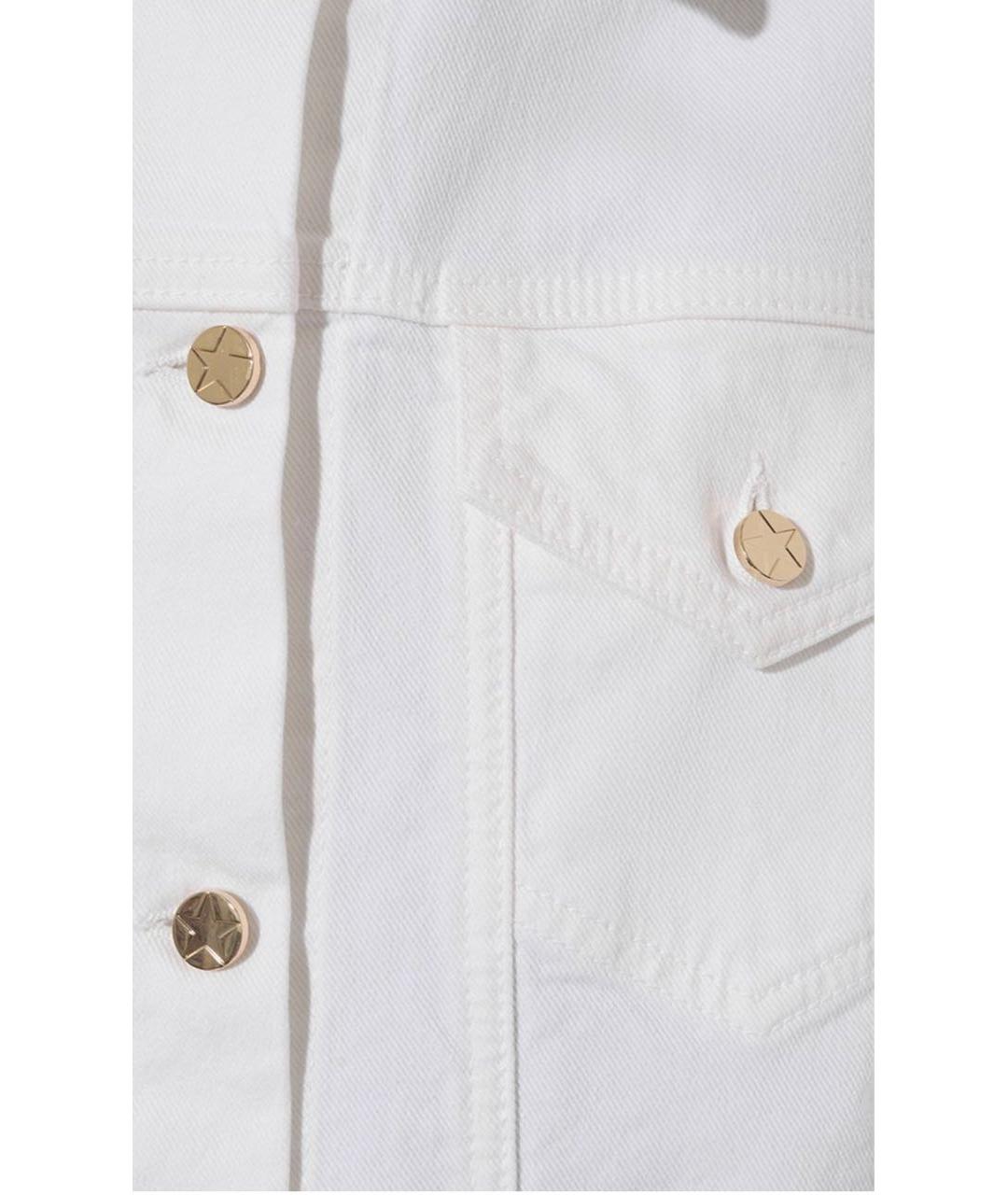 LORENA ANTONIAZZI Белая хлопко-эластановая куртка, фото 4