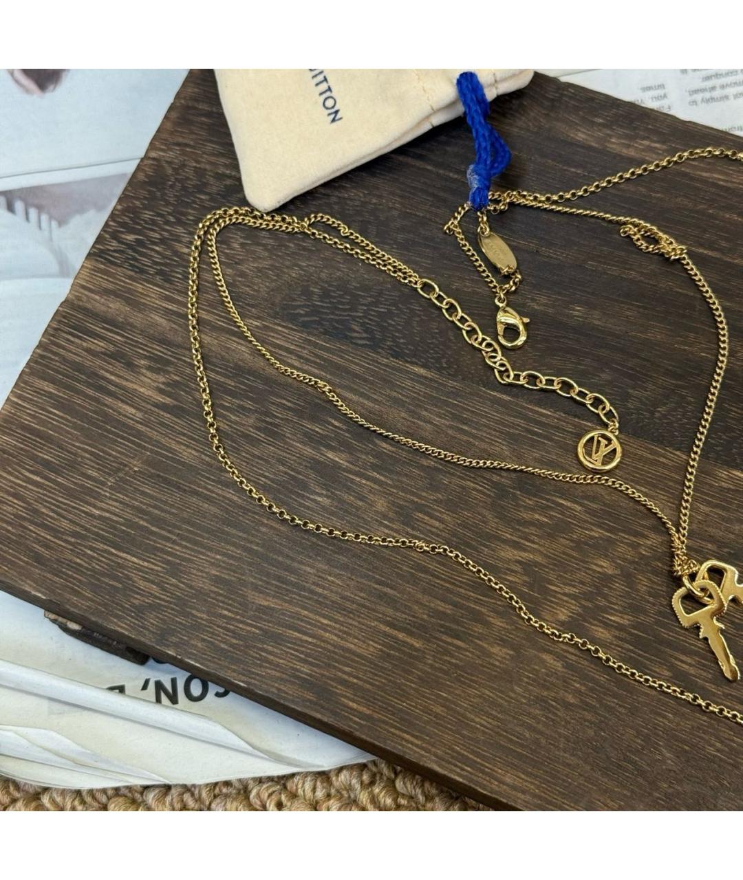 LOUIS VUITTON Золотое колье, фото 6