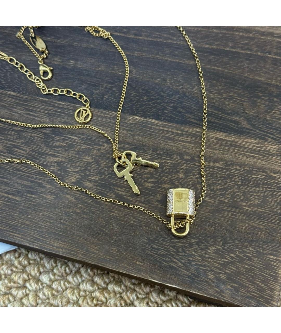 LOUIS VUITTON Золотое колье, фото 5