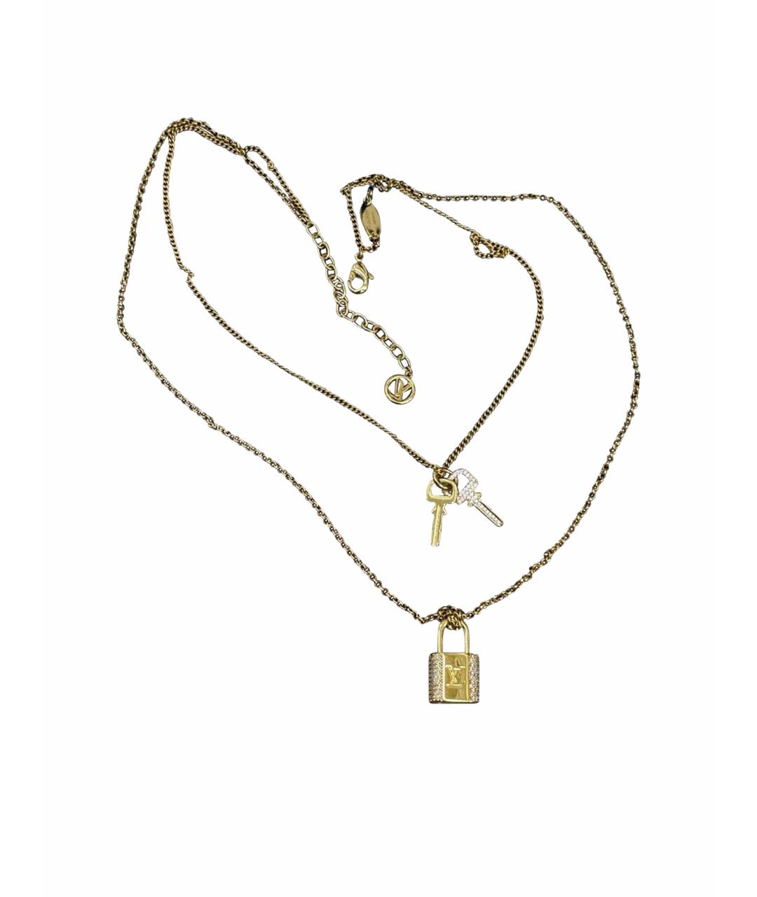 LOUIS VUITTON Золотое колье, фото 1