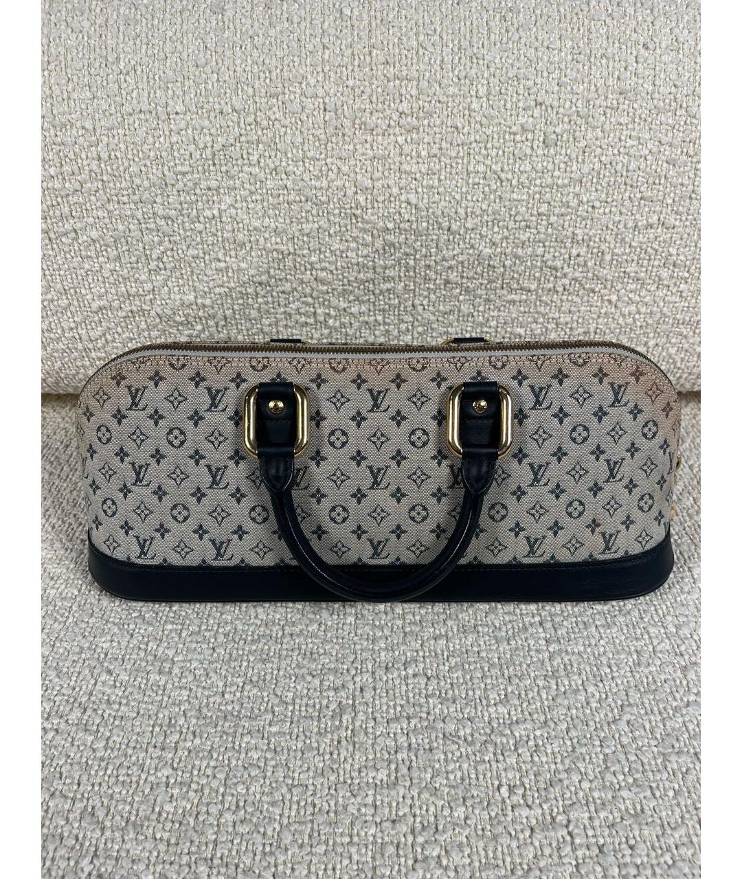 LOUIS VUITTON Темно-синяя сумка с короткими ручками, фото 3