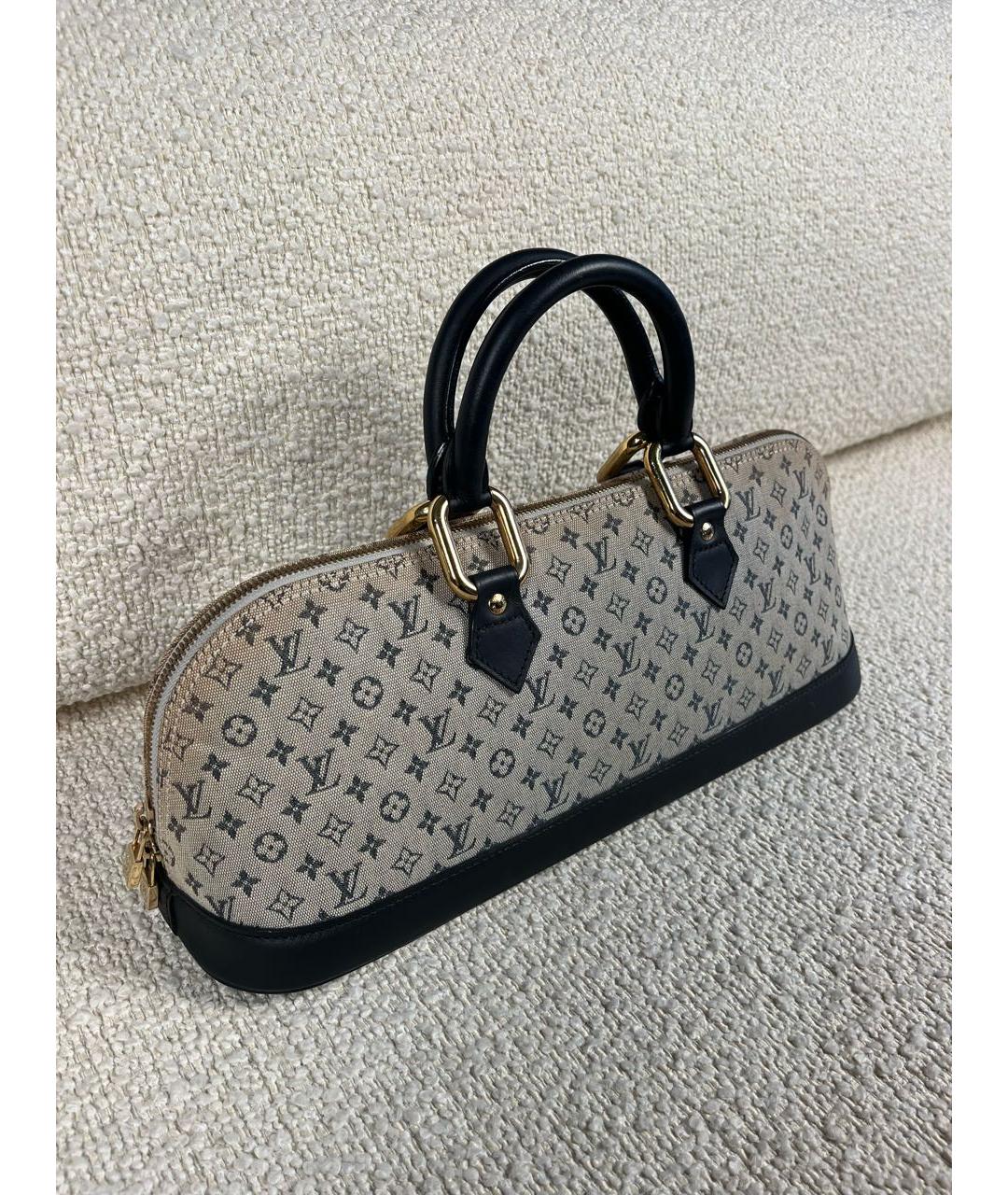 LOUIS VUITTON Темно-синяя сумка с короткими ручками, фото 2