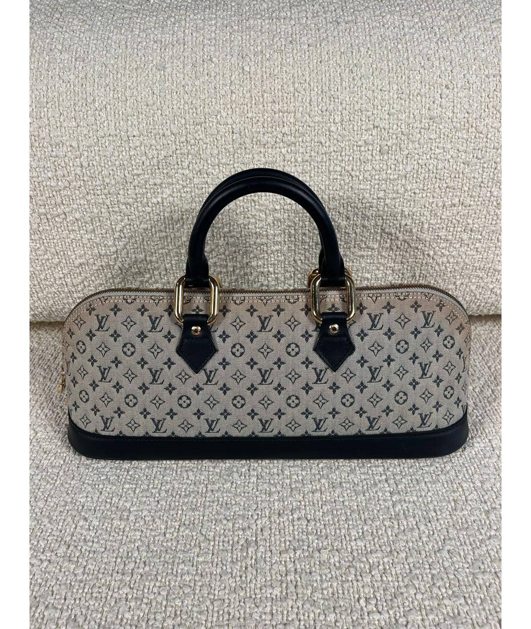 LOUIS VUITTON Темно-синяя сумка с короткими ручками, фото 9