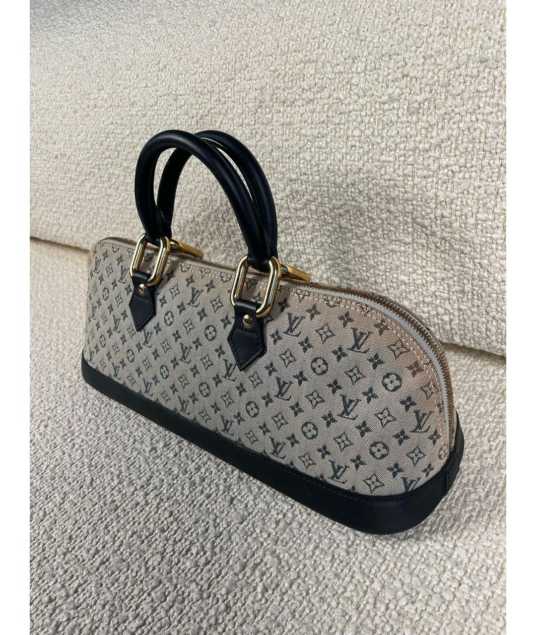 LOUIS VUITTON Темно-синяя сумка с короткими ручками, фото 5