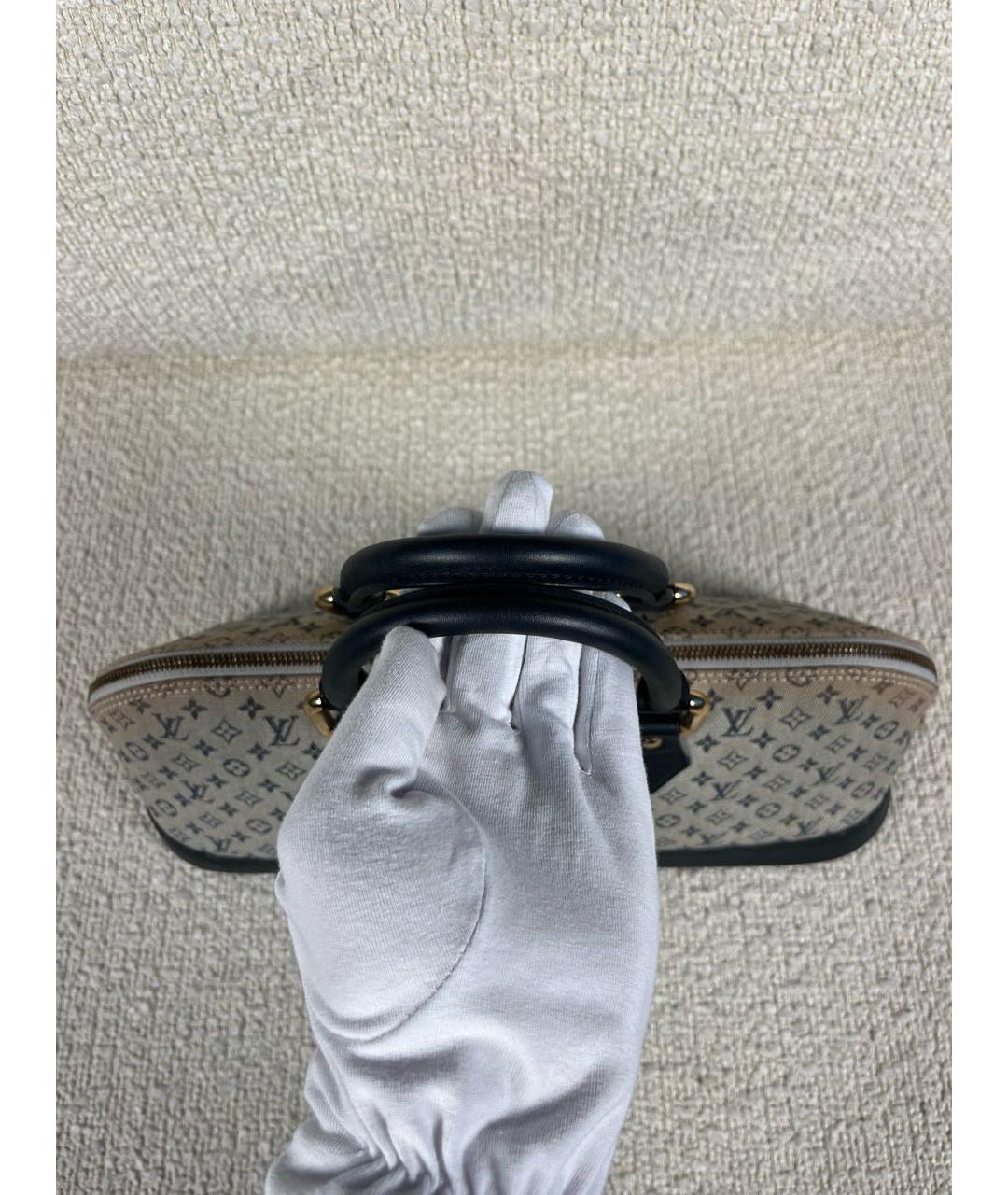 LOUIS VUITTON Темно-синяя сумка с короткими ручками, фото 7