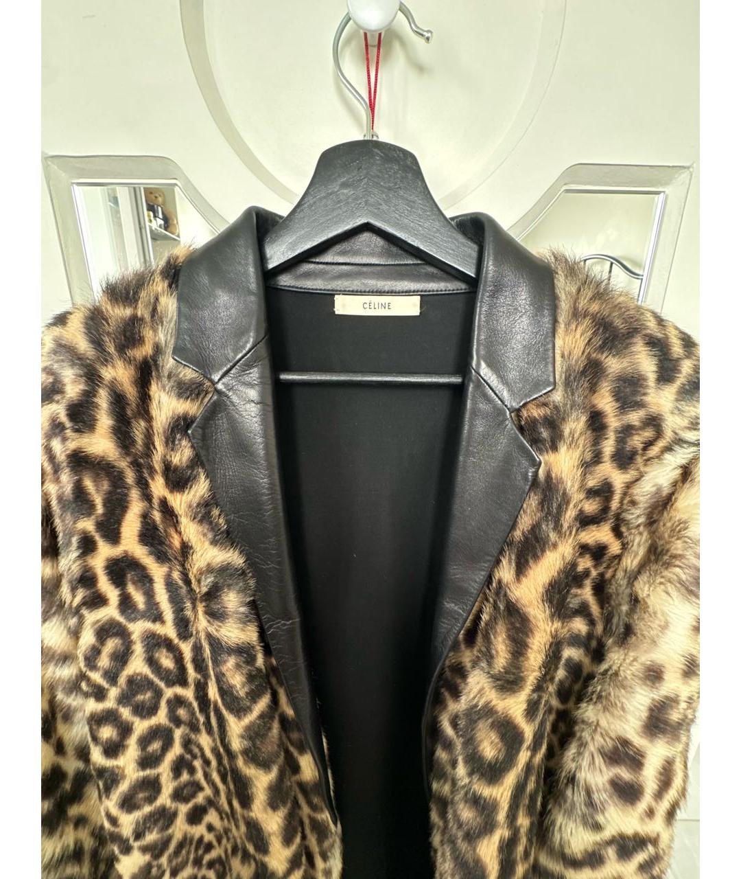 CELINE Мульти кожаное пальто, фото 4