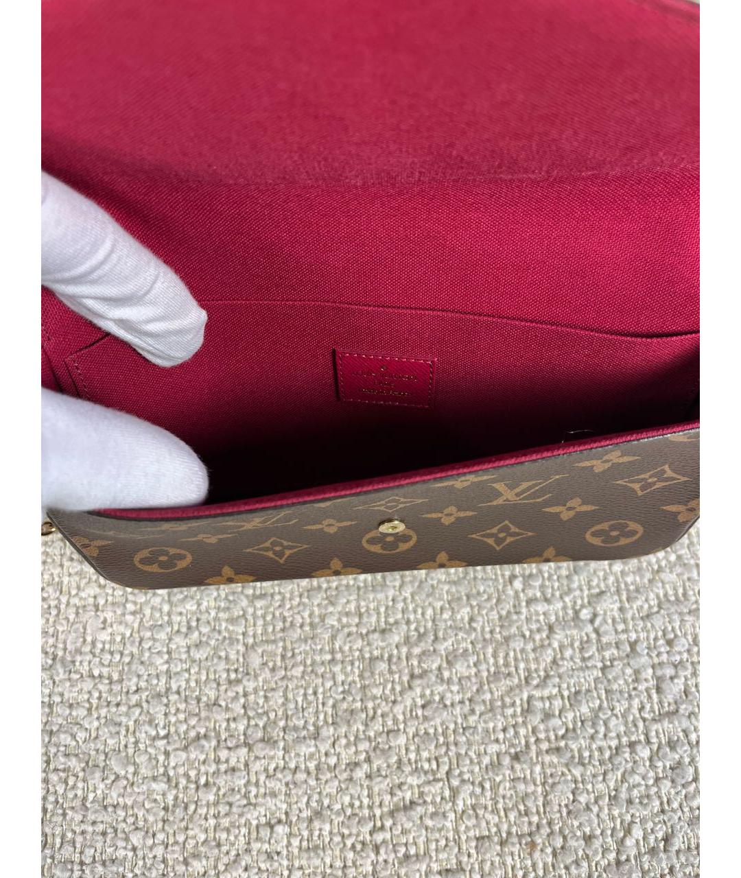 LOUIS VUITTON Коричневая сумка через плечо, фото 4