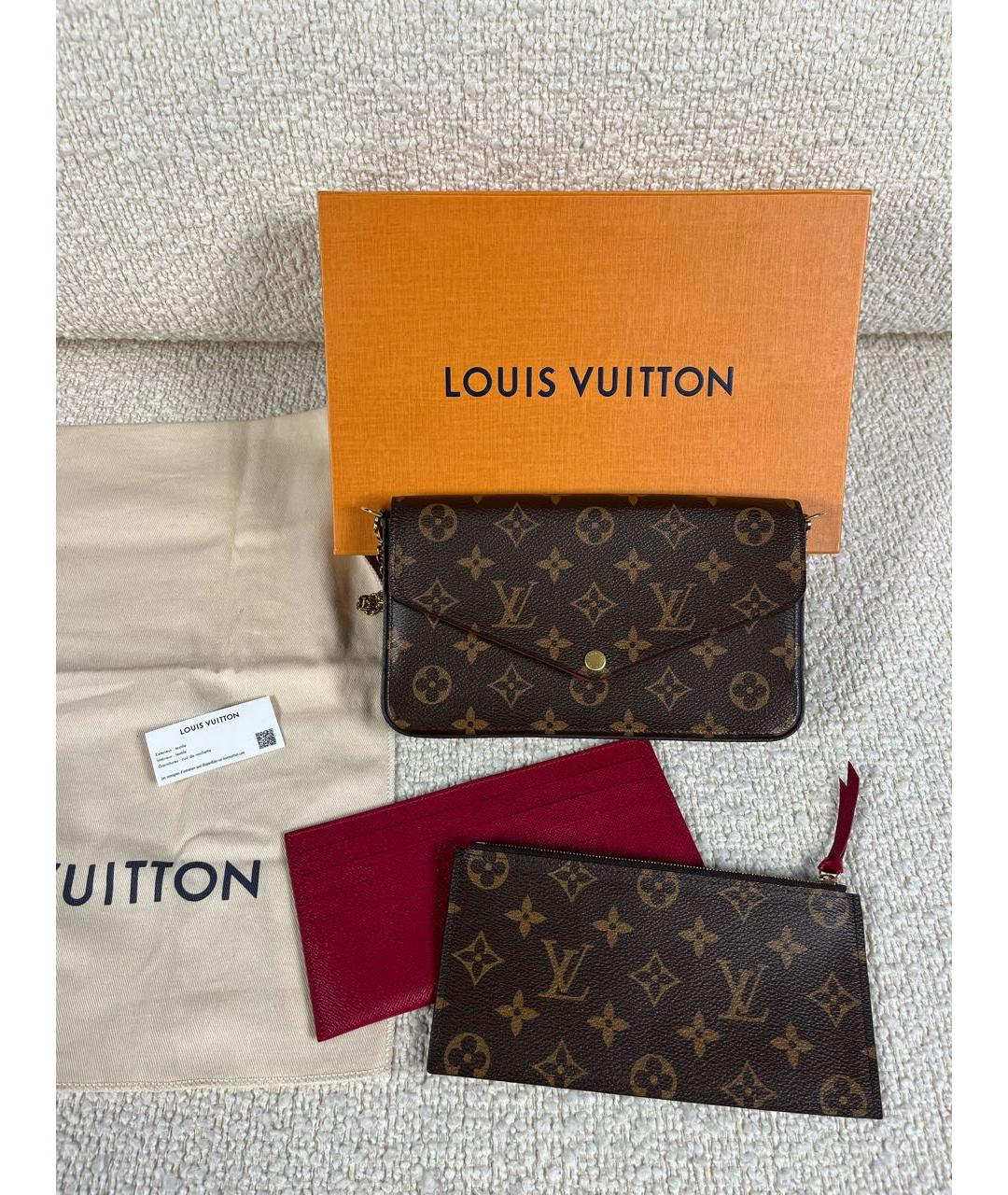 LOUIS VUITTON Коричневая сумка через плечо, фото 5