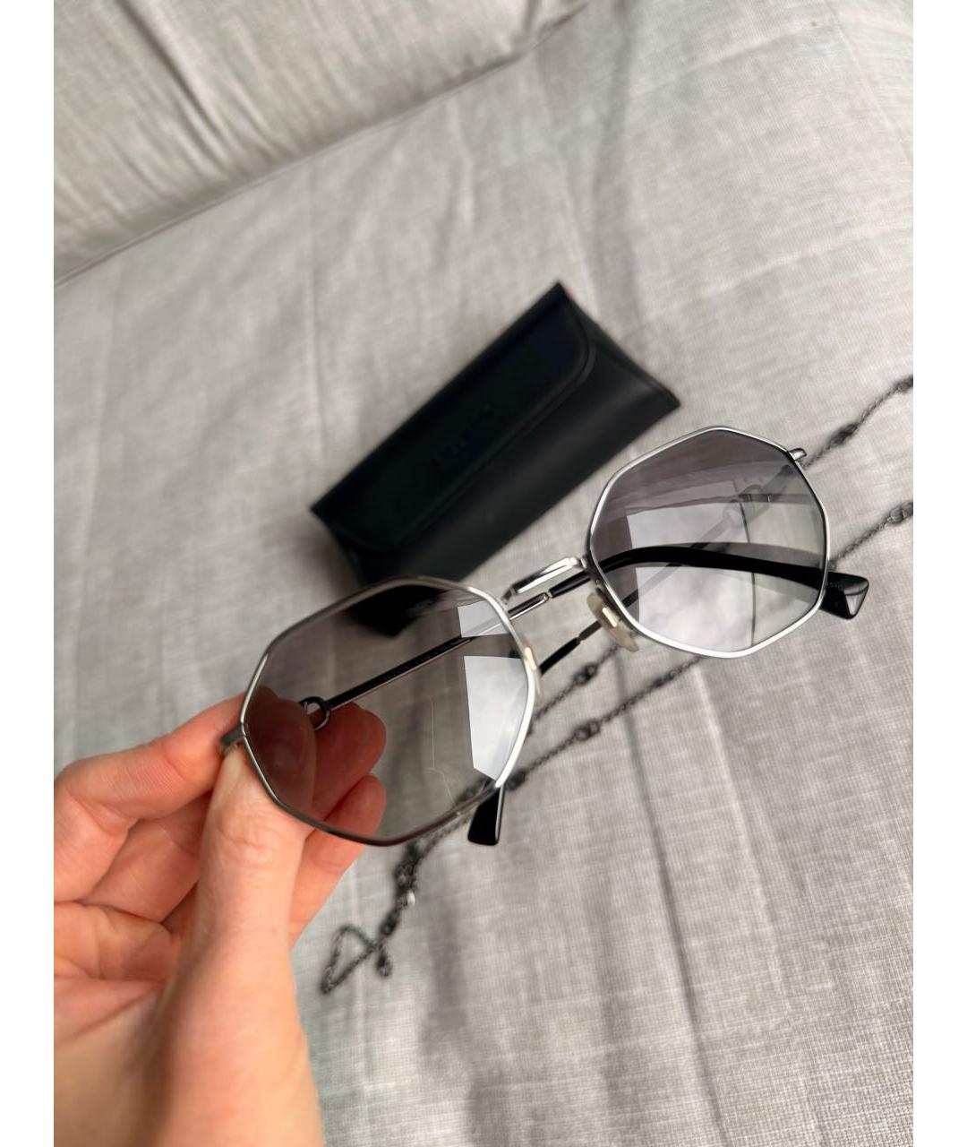 VALENTINO Антрацитовые солнцезащитные очки, фото 2