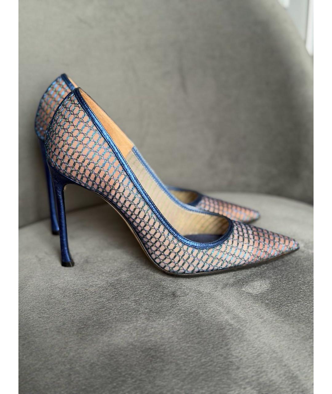 CHRISTIAN DIOR Мульти текстильные туфли, фото 6