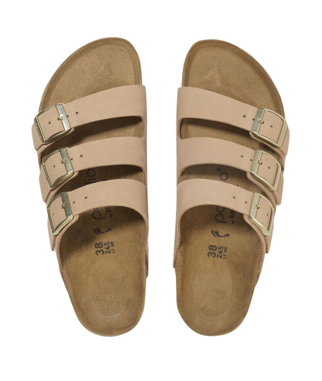 BIRKENSTOCK Коричневые шлепанцы, фото 4