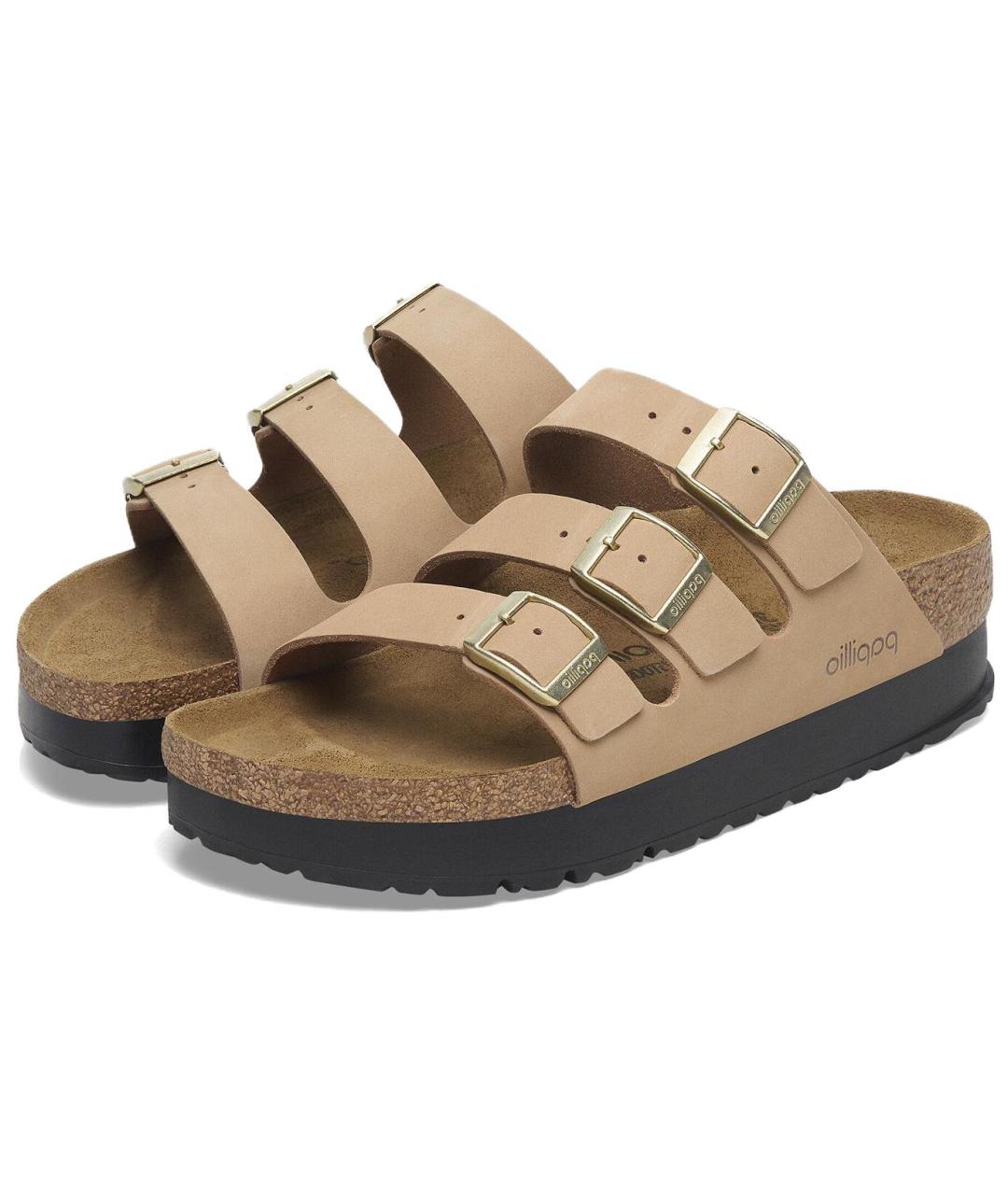 BIRKENSTOCK Коричневые шлепанцы, фото 3