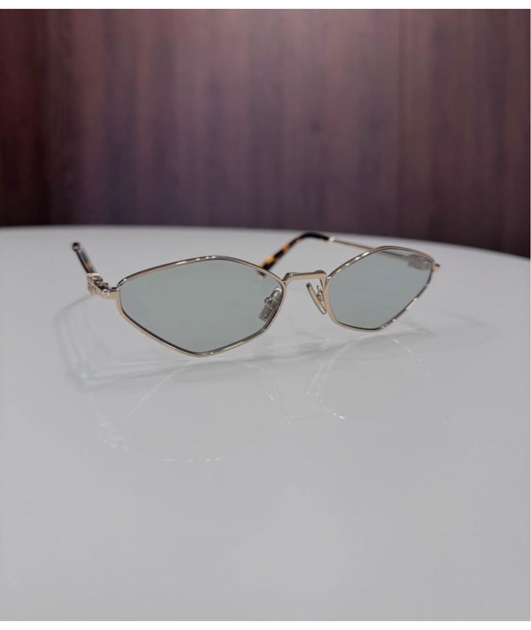 MIU MIU Серые металлические солнцезащитные очки, фото 3