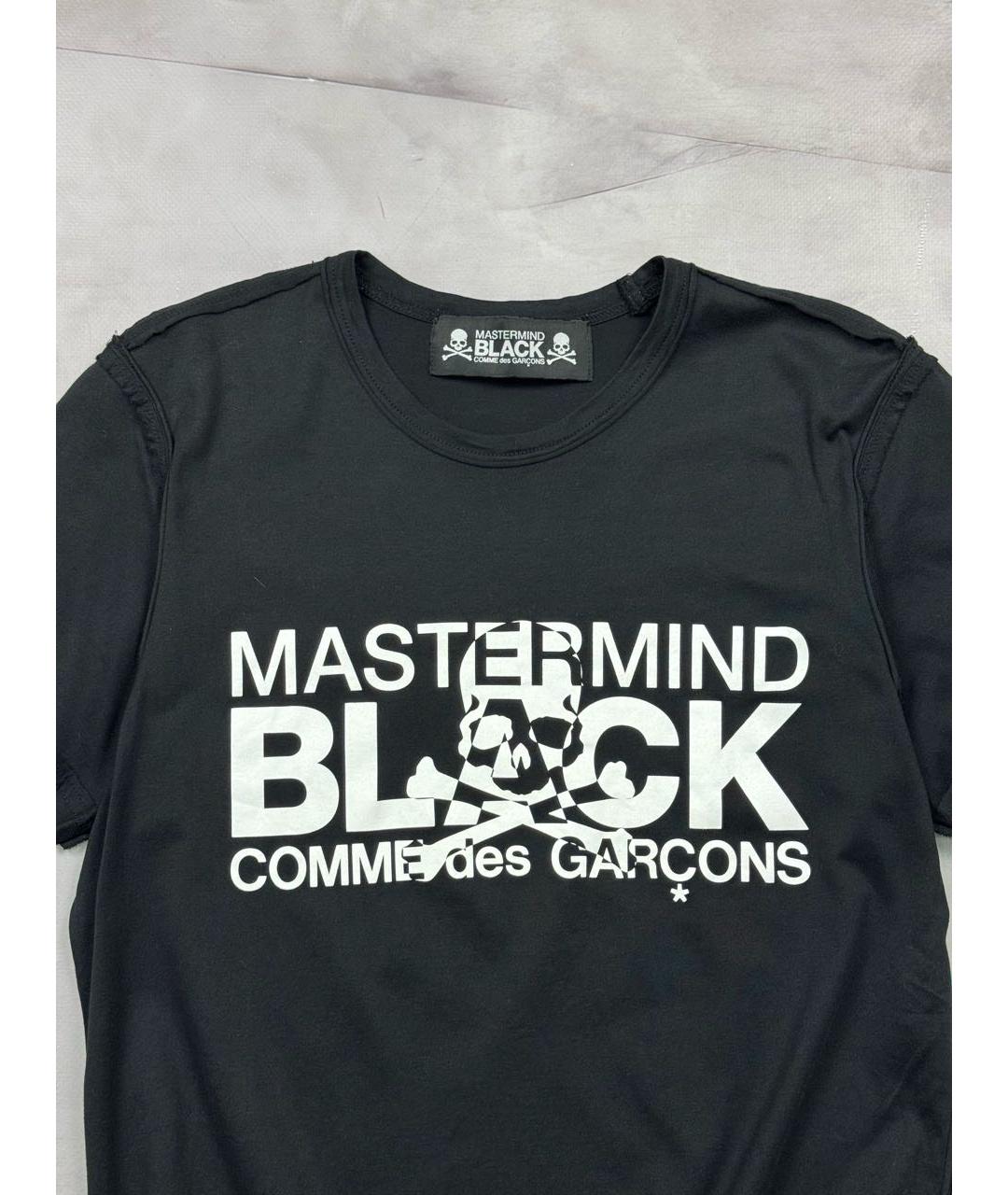 MASTERMIND JAPAN Черная хлопковая футболка, фото 2