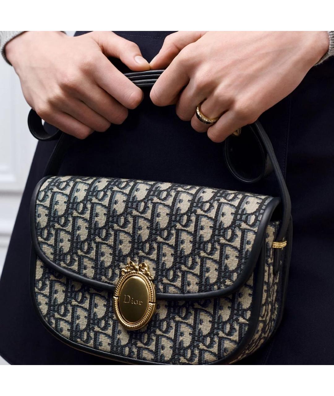CHRISTIAN DIOR Синяя сумка через плечо, фото 3