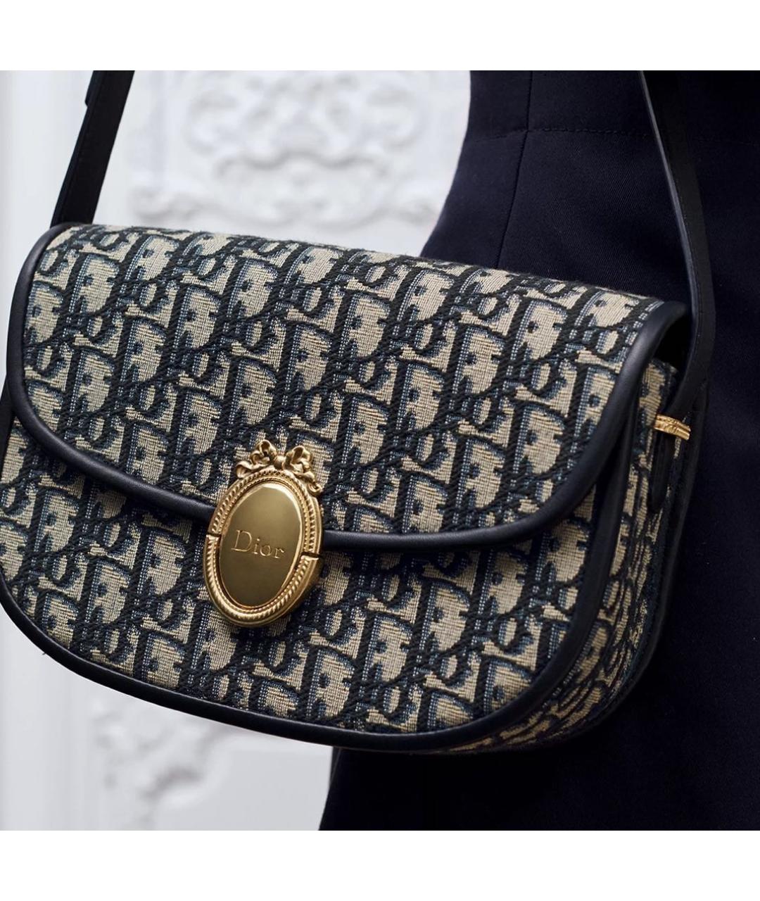 CHRISTIAN DIOR Синяя сумка через плечо, фото 2