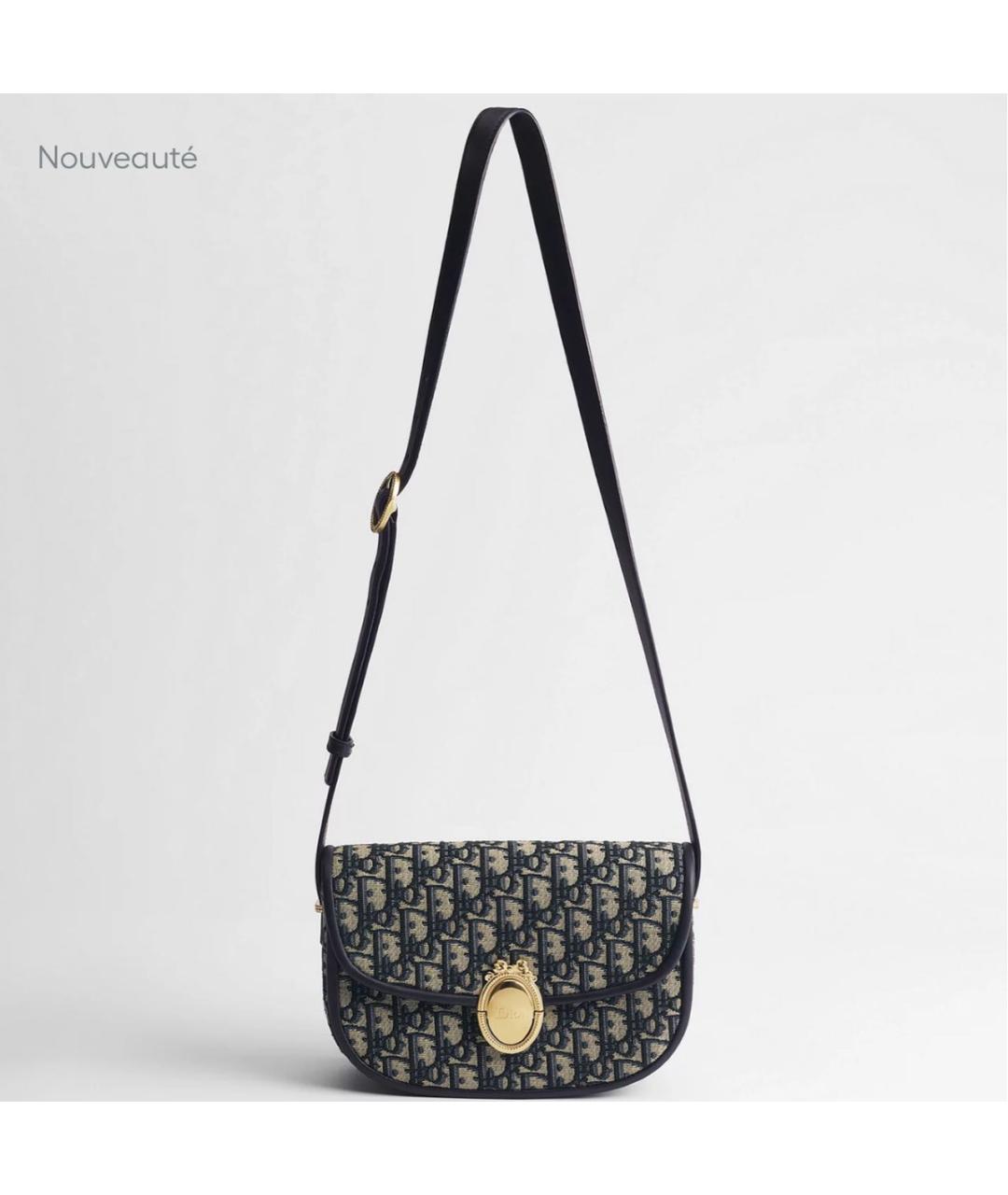 CHRISTIAN DIOR Синяя сумка через плечо, фото 5