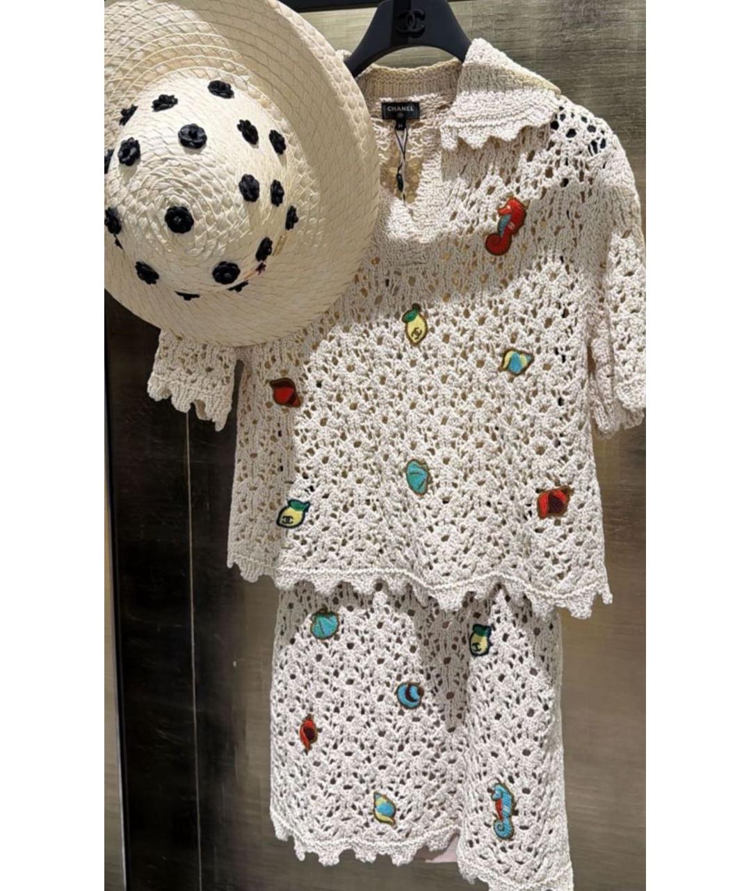 CHANEL Белый костюм с юбками, фото 3