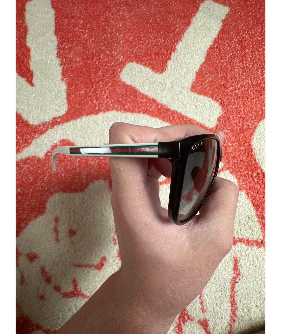 GUCCI Черные пластиковые солнцезащитные очки, фото 2